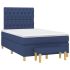 Pat box spring cu saltea, gri deschis, 120x190 cm, textil GartenMobel Dekor