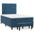 Pat box spring cu saltea, negru, 120x190 cm, catifea GartenMobel Dekor