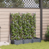 Ghiveci de grădină cu trellis 3 pcs Gri 120 x 40 x 125.5 cm PP GartenMobel Dekor