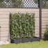 Ghiveci de grădină cu trellis 3 pcs Negru 120 x 40 x 125.5 cm GartenMobel Dekor