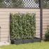 Ghiveci de grădină cu trellis 3 pcs Alb 120 x 40 x 125.5 cm PP GartenMobel Dekor