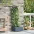 Ghivece pentru grădină Alb 40 x 40 x 126 cm Oțel GartenMobel Dekor