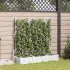 Ghiveci de grădină cu trellis 3 pcs Alb 120 x 40 x 125.5 cm PP GartenMobel Dekor