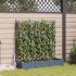 Ghiveci de grădină cu trellis 3 pcs Negru 120 x 40 x 125.5 cm GartenMobel Dekor