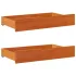 Sertare de pat 2 buc. 80x55x16 cm maro ceruit lemn masiv de pin GartenMobel Dekor