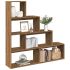 Bibliotecă/separator 3 niveluri stejar maro 123x29x123 cm lemn GartenMobel Dekor