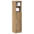 Dulap de baie cu suport role, stejar fumuriu, 20,5x22x90 cm GartenMobel Dekor