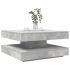 Măsuță cafea rotativă 360 grade, gri beton 90x90x34,5 cm GartenMobel Dekor