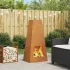 Cuptor de foc Negru 50 x 35 x 100 cm Oțel laminat la rece GartenMobel Dekor