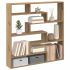 Raft cubic perete cu 7 compartimente gri beton lemn prelucrat GartenMobel Dekor