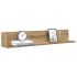 Rafturi de perete 2 buc., alb, 100x16,5x16,5 cm, lemn prelucrat GartenMobel Dekor