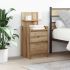 Noptiera cu 2 sertare Stejar Sonoma 38x34x80 cm GartenMobel Dekor