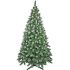 Brad Artificial Christmas New Verde cu Conuri Naturale si Varfuri Albe 220 cm