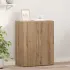 Dulap de birou stejar artizanal 60 x 32 x 77.5 Lemn compozit GartenMobel Dekor