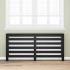 Capac pentru radiator Stejar Negru 175 x 20 x 82 cm GartenMobel Dekor