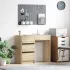 Birou cu sertar Stejar sonoma 90 x 37.5 x 75 cm Lemn compozit GartenMobel Dekor
