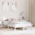 Cadru de pat cu headboard Maro 120 x 200 cm Lemn masiv de pin GartenMobel Dekor