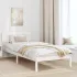 Cadru de pat cu headboard natural 75 x 190 cm GartenMobel Dekor