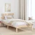 Cadru de pat cu headboard Maro 90 x 200 cm Lemn masiv de pin GartenMobel Dekor