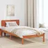 Cadru de pat cu headboard natural 80 x 200 cm GartenMobel Dekor