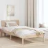 Cadru de pat cu headboard natural 75 x 190 cm GartenMobel Dekor