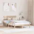 Cadru de pat cu headboard Maro 135 x 190 cm Lemn masiv de pin GartenMobel Dekor