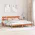 Cadru de pat cu headboard Maro 180 x 200 cm Lemn masiv de pin GartenMobel Dekor