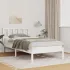 Cadru de pat cu headboard Maro 75 x 190 cm Lemn masiv de pin GartenMobel Dekor