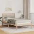 Cadru de pat cu headboard Maro 90 x 190 cm Lemn masiv de pin GartenMobel Dekor