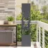 Ecran de intimitate pentru grădină Negru 32 x 140 cm GartenMobel Dekor
