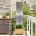 Panou Decorativ de Grădină Alb 32 x 140 cm Oțel laminat la rece GartenMobel Dekor