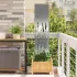 Panou Decorativ de Grădină Negru 32 x 140 cm GartenMobel Dekor