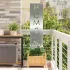Ecran de intimitate pentru grădină Traforaj Alb 32 x 140 cm GartenMobel Dekor