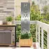 Ecran de intimitate pentru grădină Traforaj Alb 32 x 140 cm GartenMobel Dekor