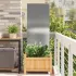 Panou Decorativ de Grădină Alb 50 x 140 cm Oțel laminat la rece GartenMobel Dekor