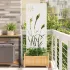 Ecran de intimitate pentru grădină Traforaj Alb 50 x 140 cm GartenMobel Dekor