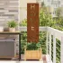 Ecran de intimitate pentru grădină Traforaj Alb 32 x 140 cm GartenMobel Dekor