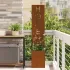 Ecran de intimitate pentru grădină Argintiu 32 x 140 cm GartenMobel Dekor