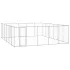 Padoc pentru câini de exterior, 21,78 m², oțel galvanizat GartenMobel Dekor