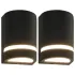 Lampă exterioară de perete, negru, aluminiu turnat sub presiune GartenMobel Dekor