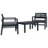Set mobilier de grădină, 3 piese, antracit, plastic GartenMobel Dekor