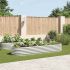 Strat înălțat de grădină argintiu 320x80x81 cm oțel galvanizat GartenMobel Dekor