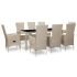 Set mobilier de exterior cu perne, 9 piese, bej, poliratan GartenMobel Dekor