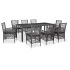 Set mobilier de exterior, 5 piese, negru, poliratan GartenMobel Dekor
