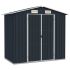 Șopron de grădină, gri, 205 x 129 x 183, oțel galvanizat  GartenMobel Dekor