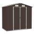 Șopron de grădină, gri, 205 x 129 x 183, oțel galvanizat  GartenMobel Dekor