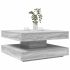 Măsuță cafea rotativă 360 grade, sonoma gri 90x90x34,5 cm GartenMobel Dekor