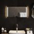 Oglindă de baie cu LED, 70x50 cm GartenMobel Dekor