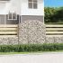 Coș gabion arcuit, 100x30x200/220 cm, fier galvanizat GartenMobel Dekor