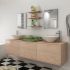 Set mobilier baie 10 piese, chiuvete și robinete incluse, negru GartenMobel Dekor